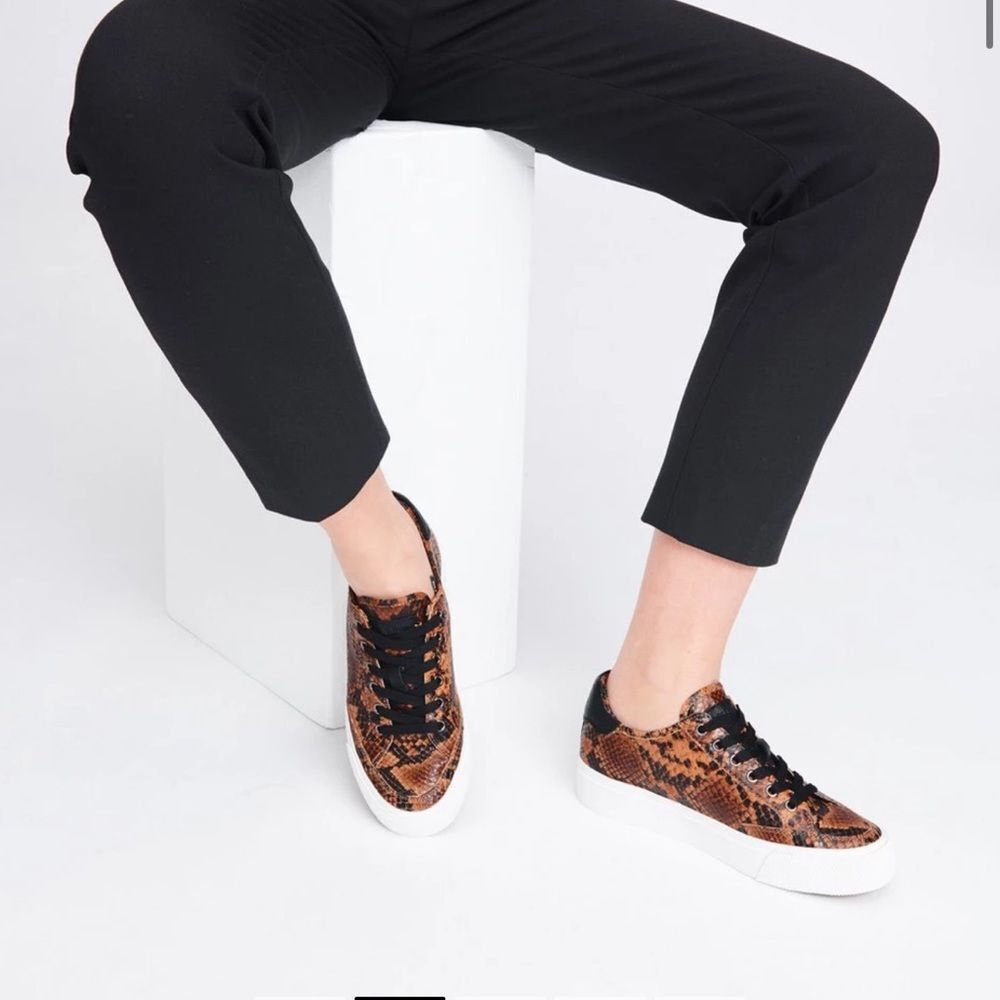 Rag & Bone Army Low Snakeskin Sneakers